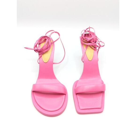 Jacquemus Fuschia Les Carre Rond Square Round Heels Size 40 - Picture 1 of 6